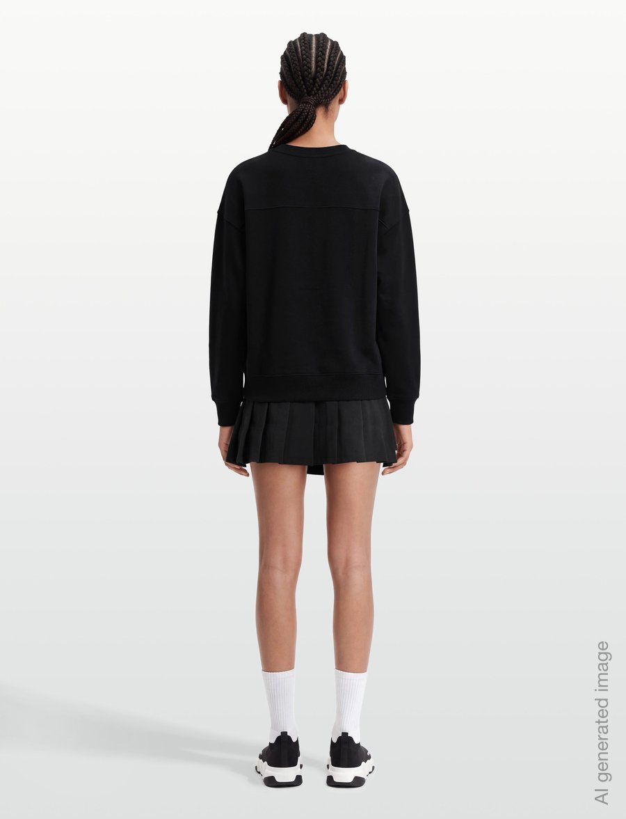 PUMA - W Cloudspun Crew Neck - rudens santaupos - puma black - 4