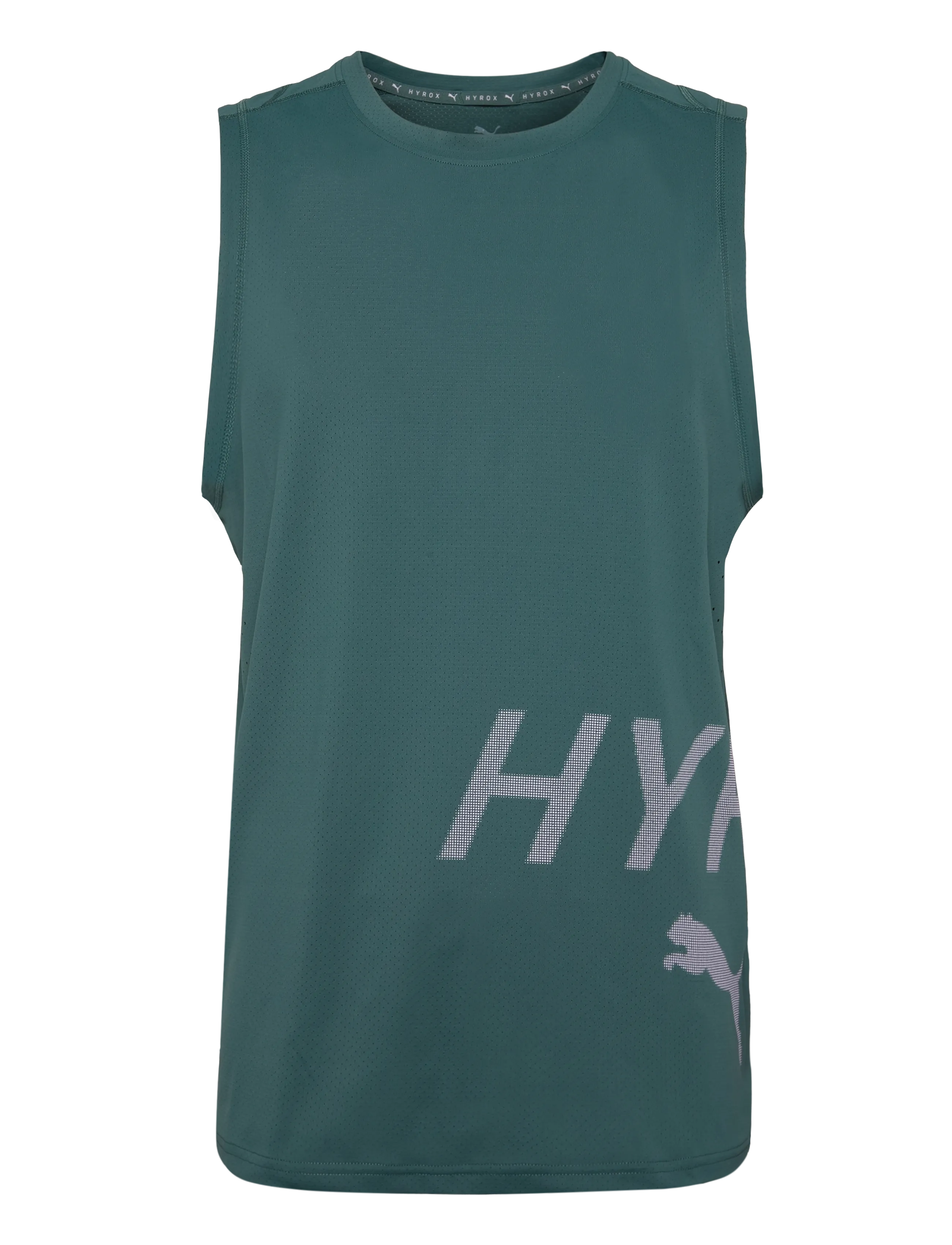 PUMA M PUMA X HYROX PWRMODE TRAINING TANK - Streetstyle - HERB GARDEN / green