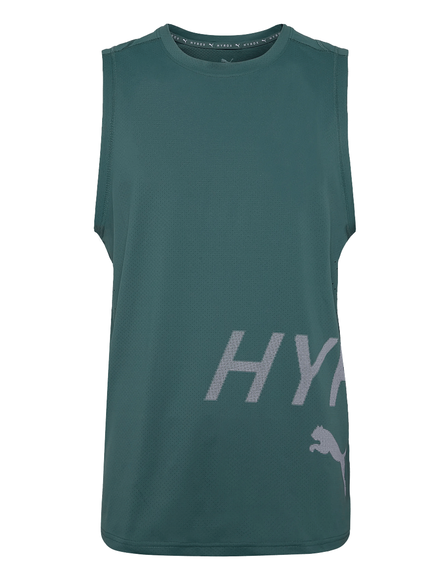 PUMA - M PUMA X HYROX PWRMODE TRAINING TANK - linnen - herb garden - 0