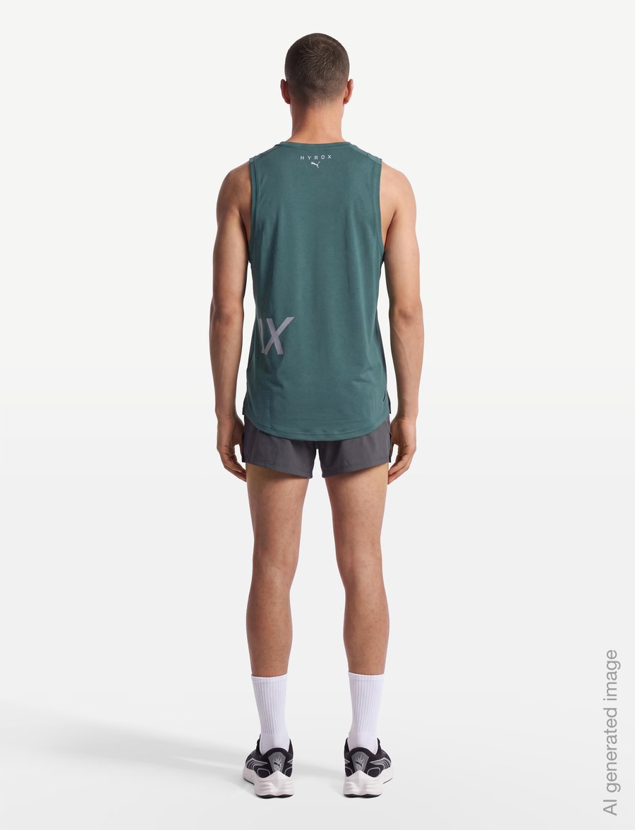 PUMA - M PUMA X HYROX PWRMODE TRAINING TANK - tank tops - herb garden - 4