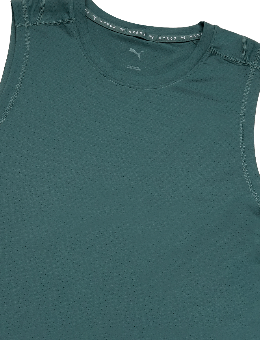 PUMA - M PUMA X HYROX PWRMODE TRAINING TANK - linnen - herb garden - 2