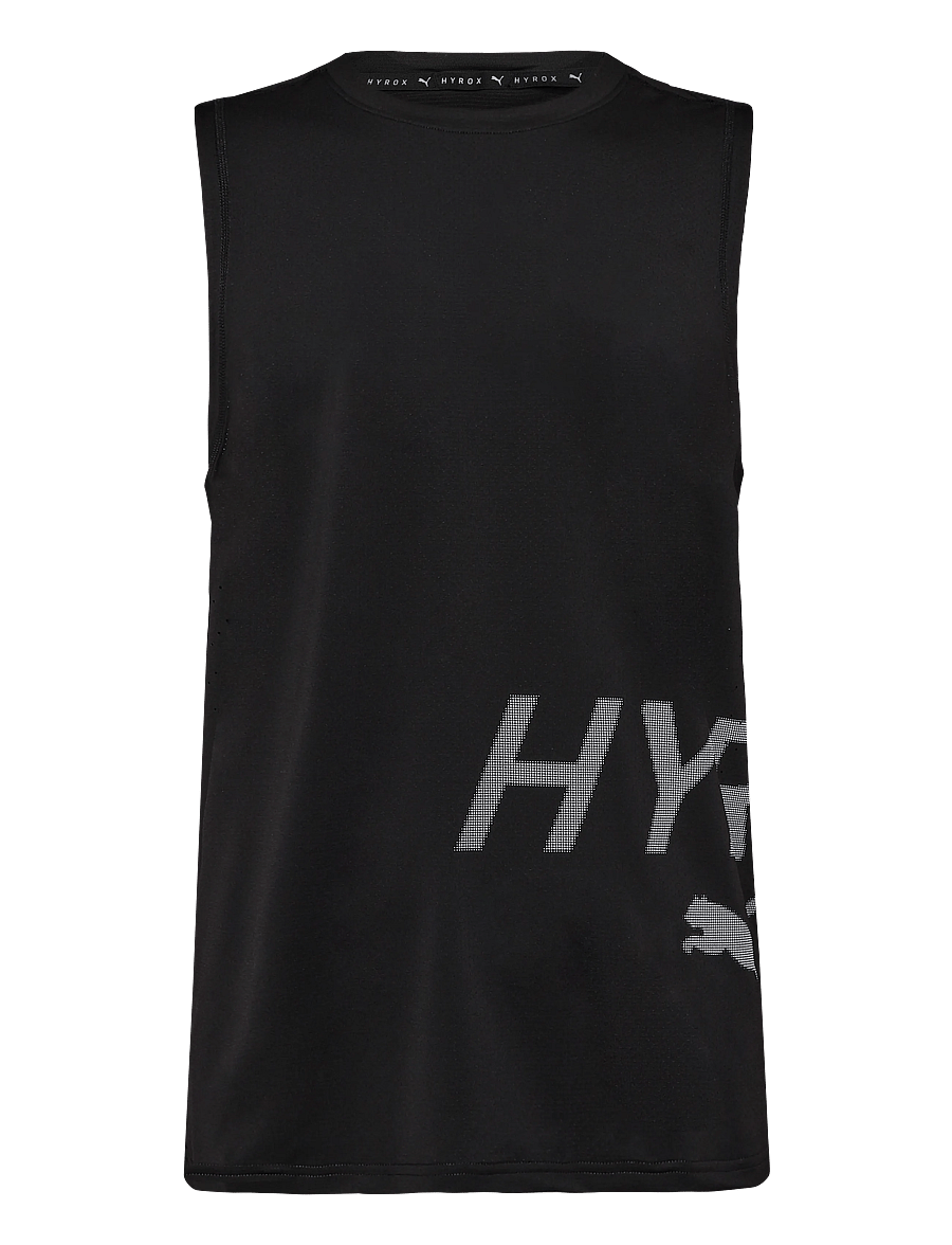 PUMA - M PUMA X HYROX PWRMODE TRAINING TANK - linnen - puma black - 0