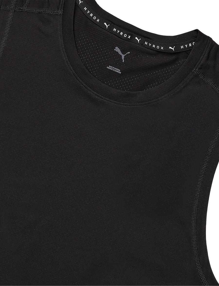 PUMA - M PUMA X HYROX PWRMODE TRAINING TANK - linnen - puma black - 2
