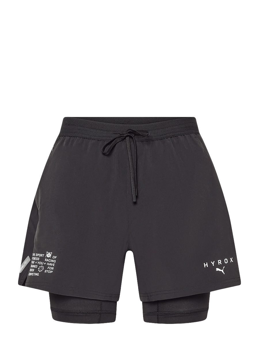 PUMA - M PUMA x HYROX 2in1 PWRMODE SHORT - trainingsshorts - puma black - 0