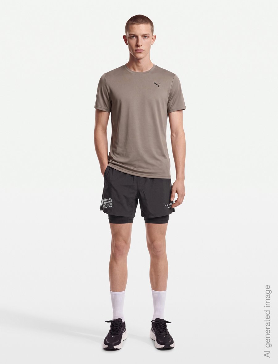 PUMA - M PUMA x HYROX 2in1 PWRMODE SHORT - træningsshorts - puma black - 0