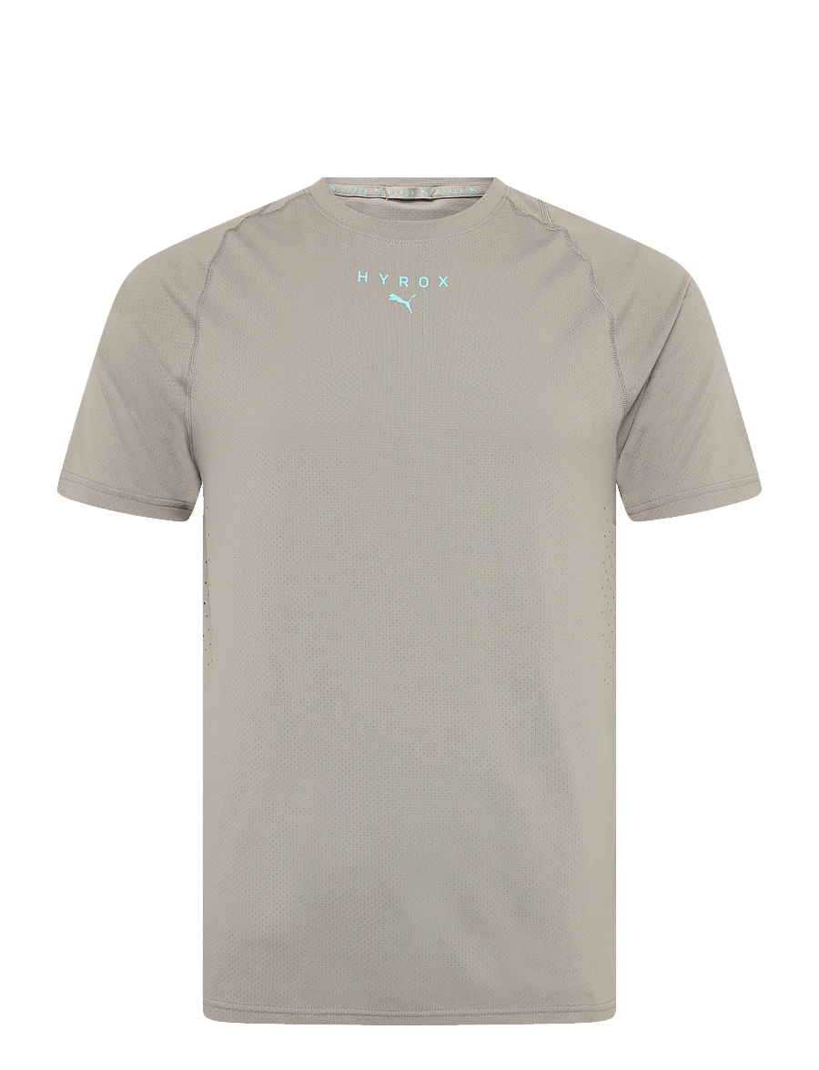 PUMA - M PUMA X HYROX PWRMODE TEE - t-shirts - mouse gray - 0