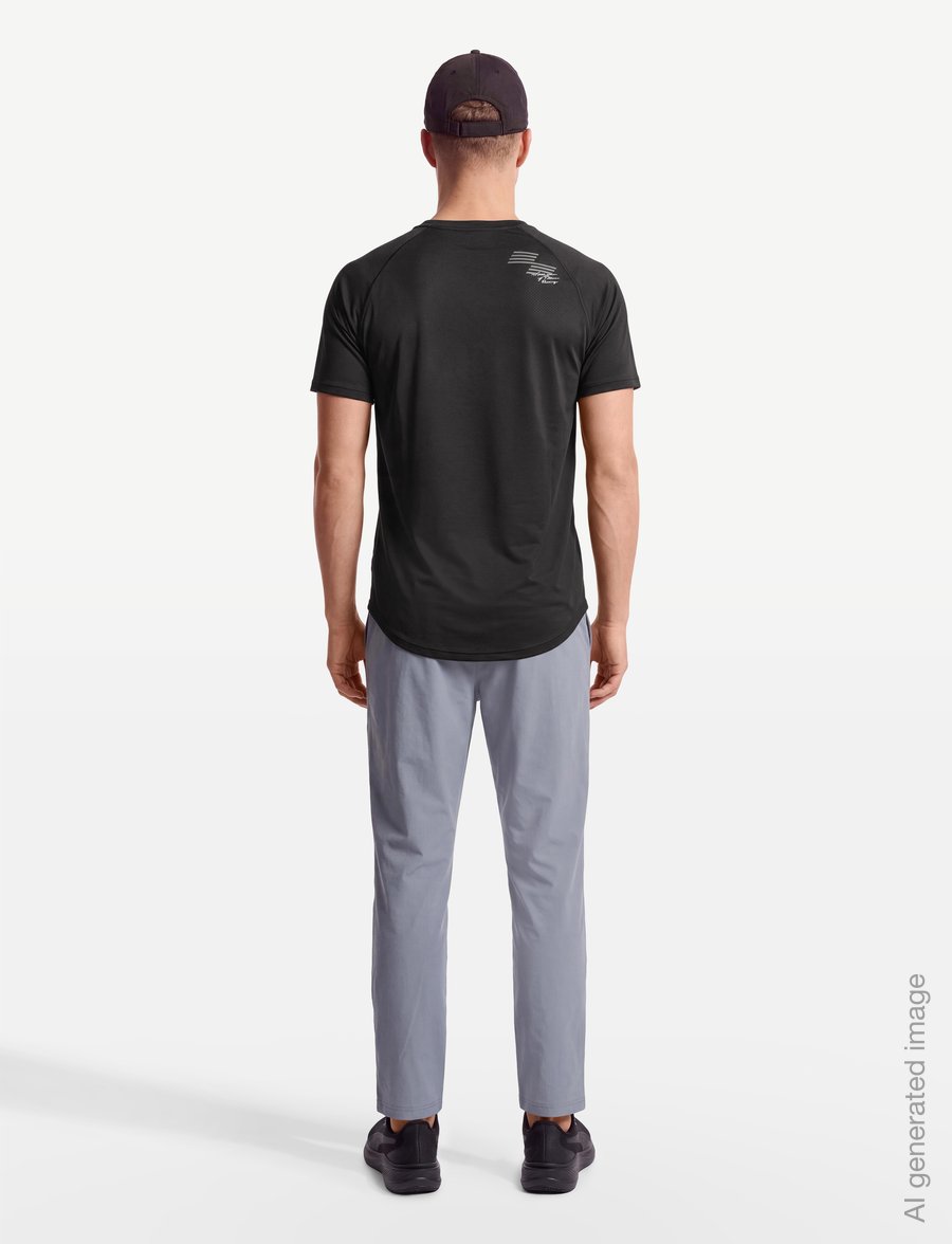PUMA - M PUMA X HYROX PWRMODE TEE - t-shirts - puma black - 4