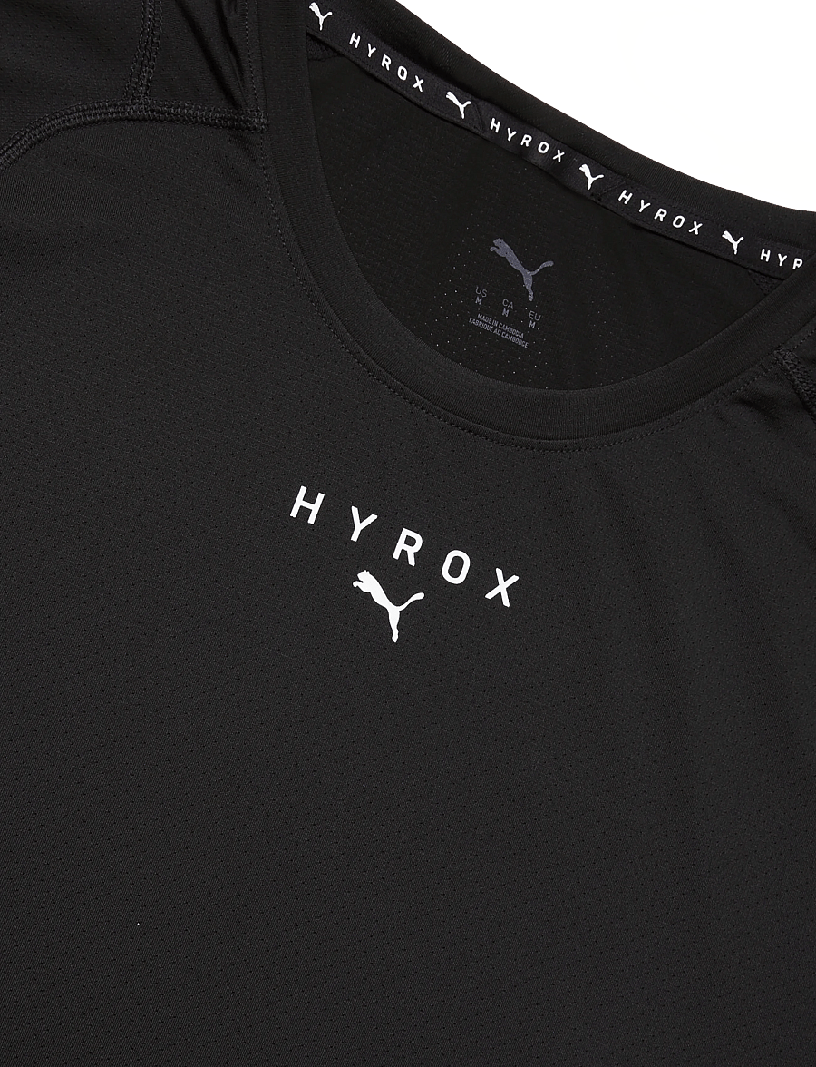 PUMA - M PUMA X HYROX PWRMODE TEE - t-särgid - puma black - 2