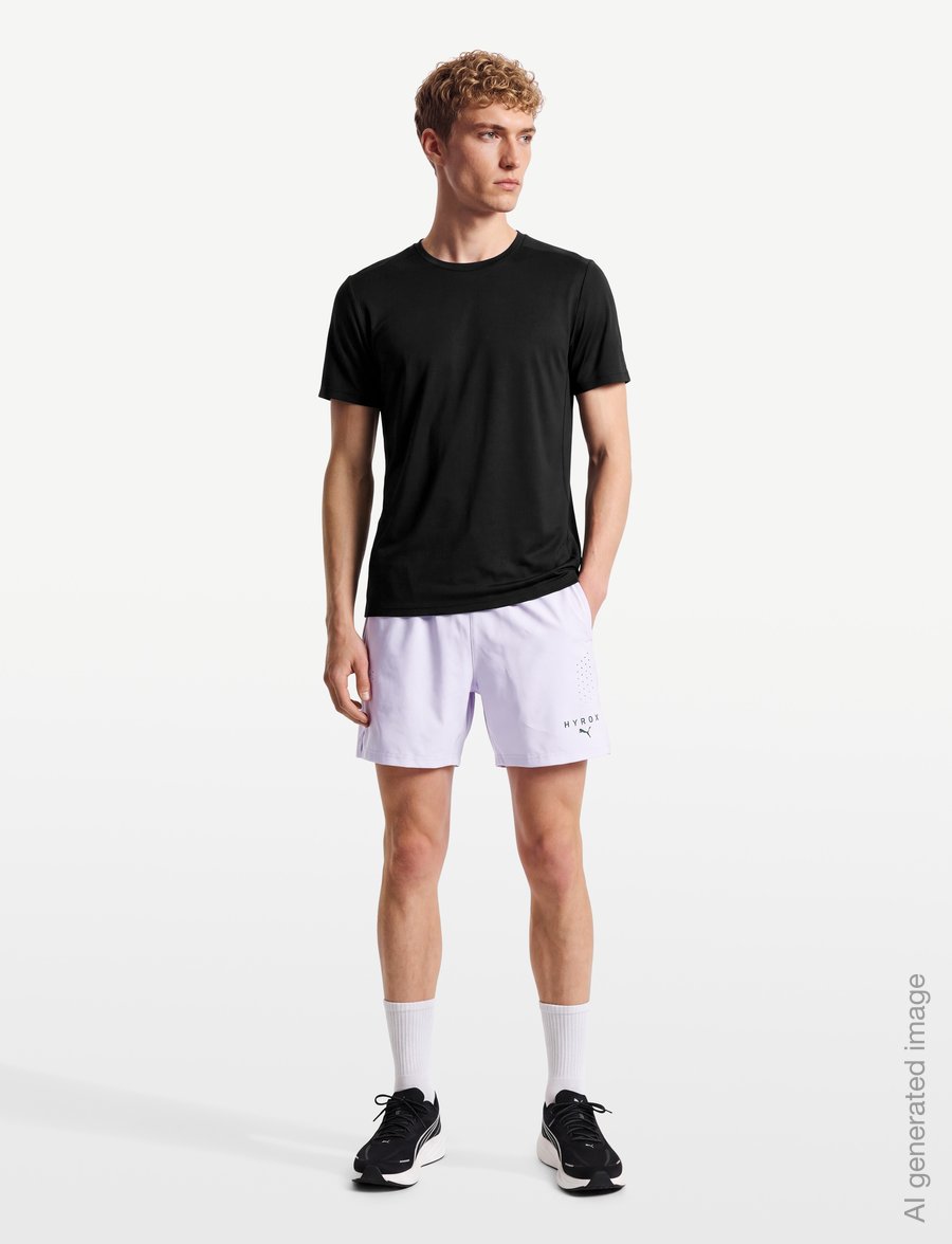 PUMA - M PUMA X HYROX PWRMODE 5" SHORT - trainingsshorts - light lavender - 0