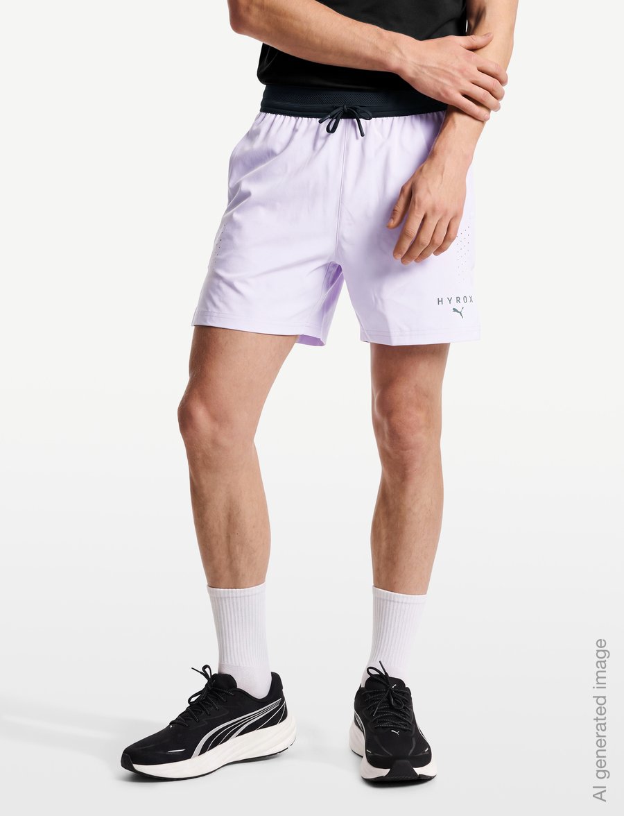 PUMA - M PUMA X HYROX PWRMODE 5" SHORT - trainingsshorts - light lavender - 3