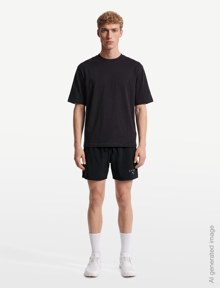 PUMA - M PUMA X HYROX PWRMODE 5" SHORT - trainingsshorts - puma black - 0
