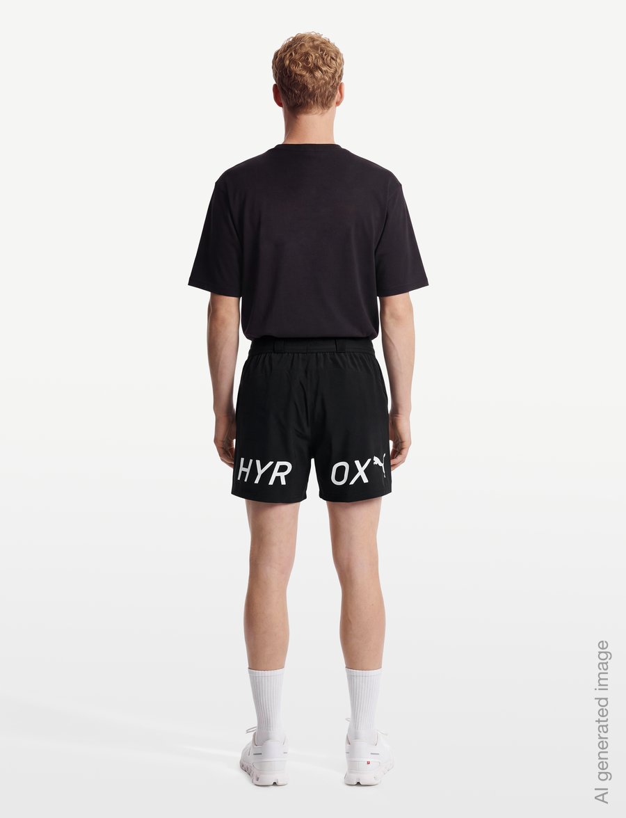 PUMA - M PUMA X HYROX PWRMODE 5" SHORT - trainingsshorts - puma black - 4