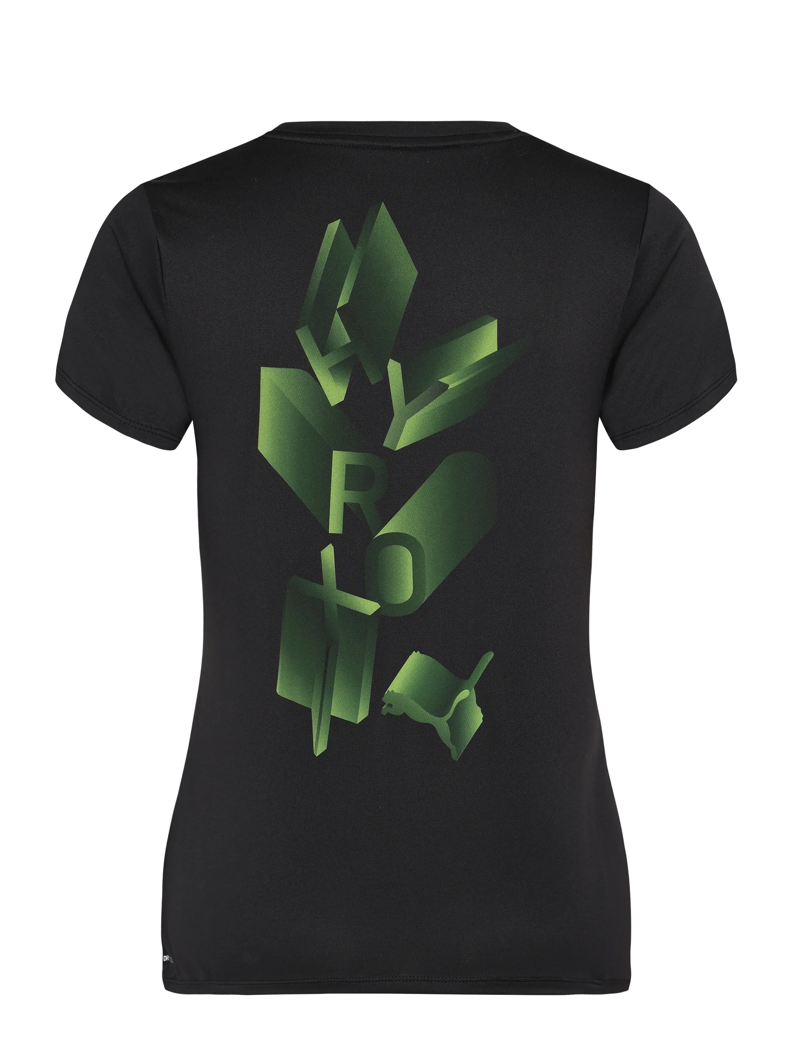 PUMA - W PUMA X HYROX POLY GRAPHIC TEE - t-shirts - puma black - 1