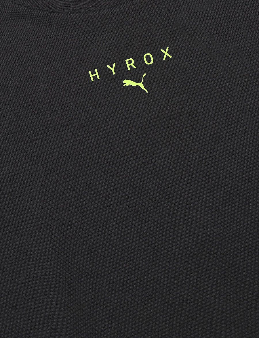 PUMA - W PUMA X HYROX POLY GRAPHIC TEE - t-shirts - puma black - 2