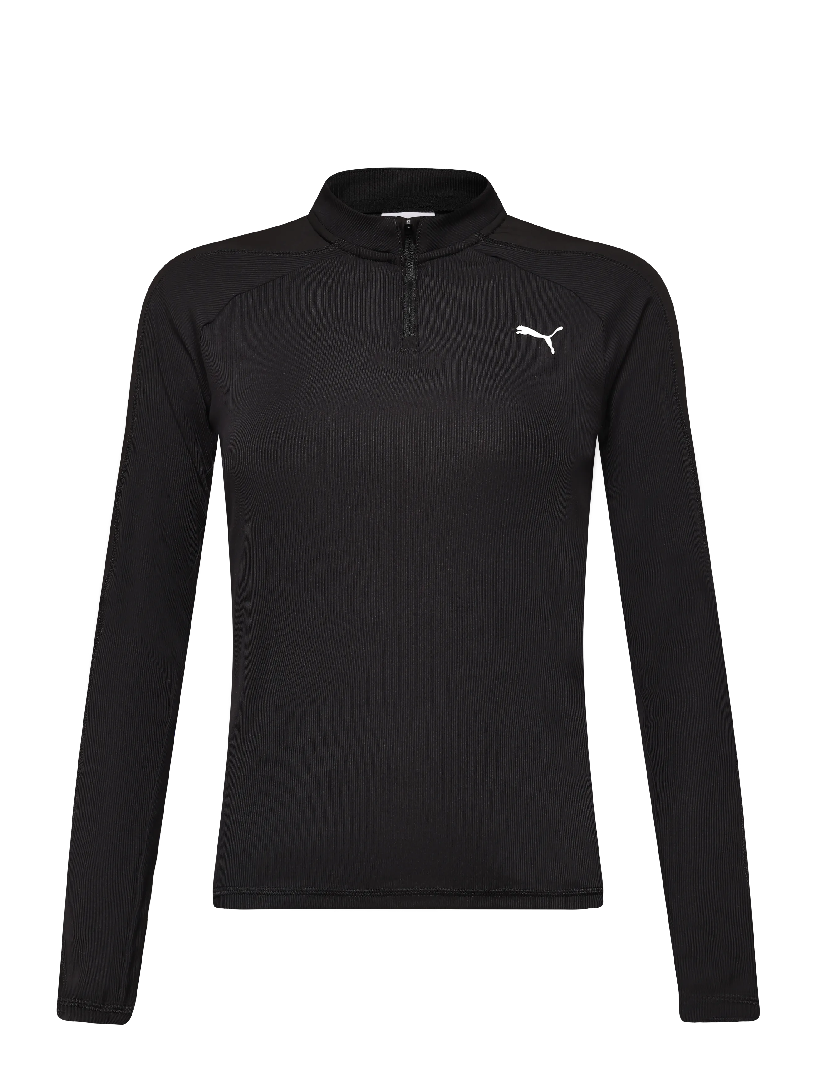 PUMA TAD ESS Slim Quarter-Zip Longsleeve Tee G - Neuheiten - PUMA BLACK / black