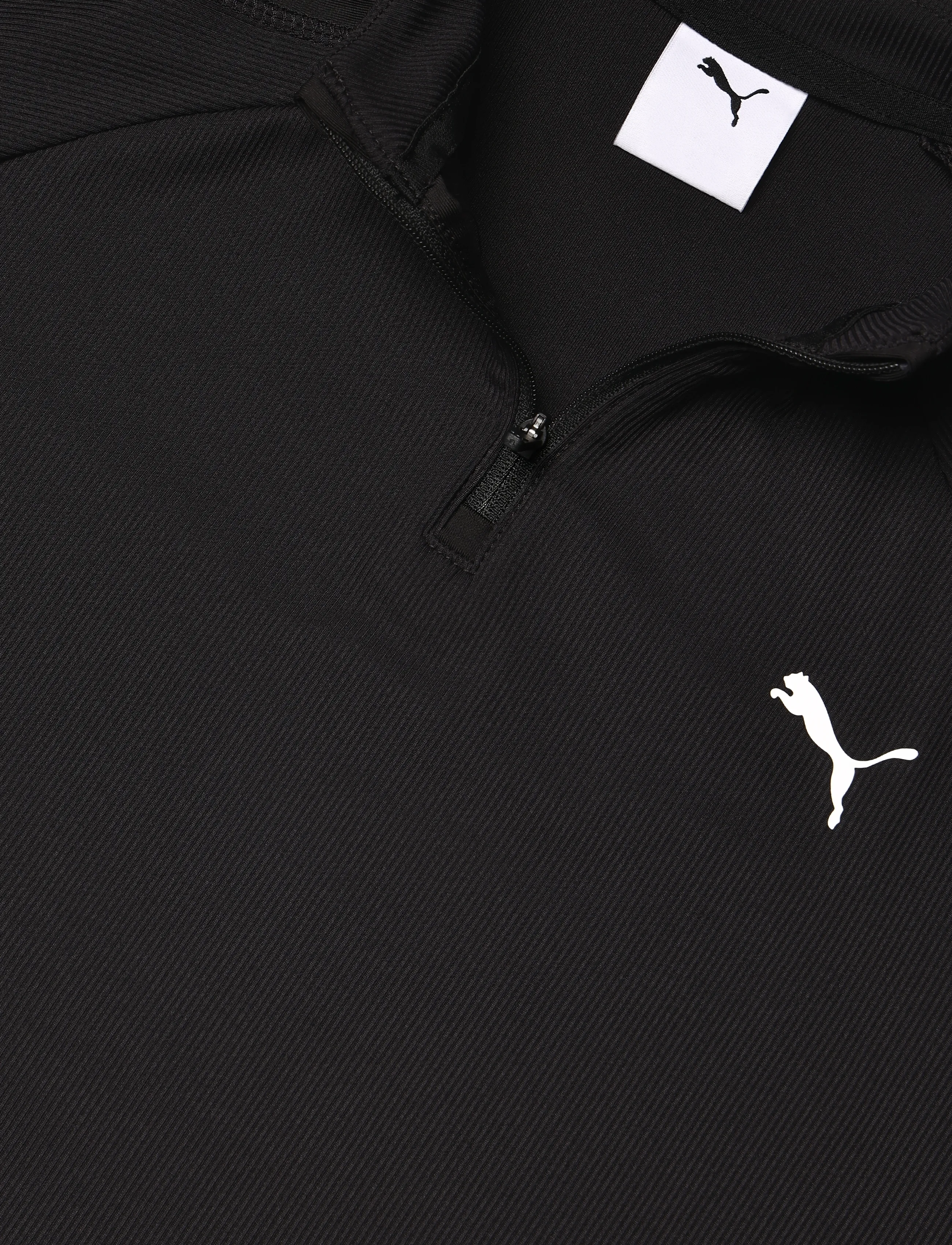 PUMA - TAD ESS Slim Quarter-Zip Longsleeve Tee G - puma black - 2