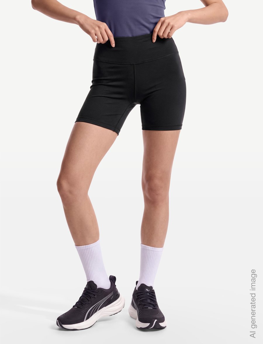 PUMA - W PUMA X HYROX ESS SHORT TIGHT - treningstights - puma black - 3