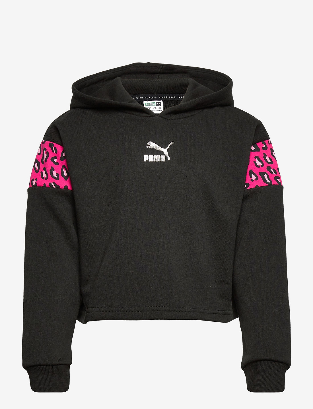Black and pink clearance puma hoodie