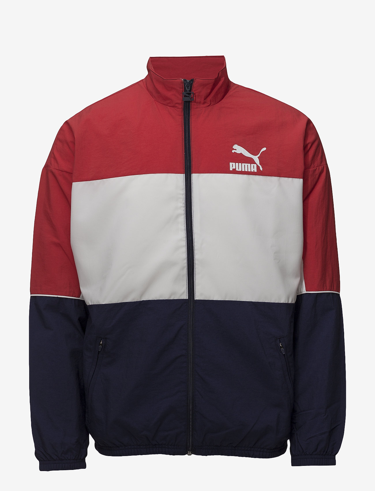 Retro Woven Track Jacket - PEACOAT