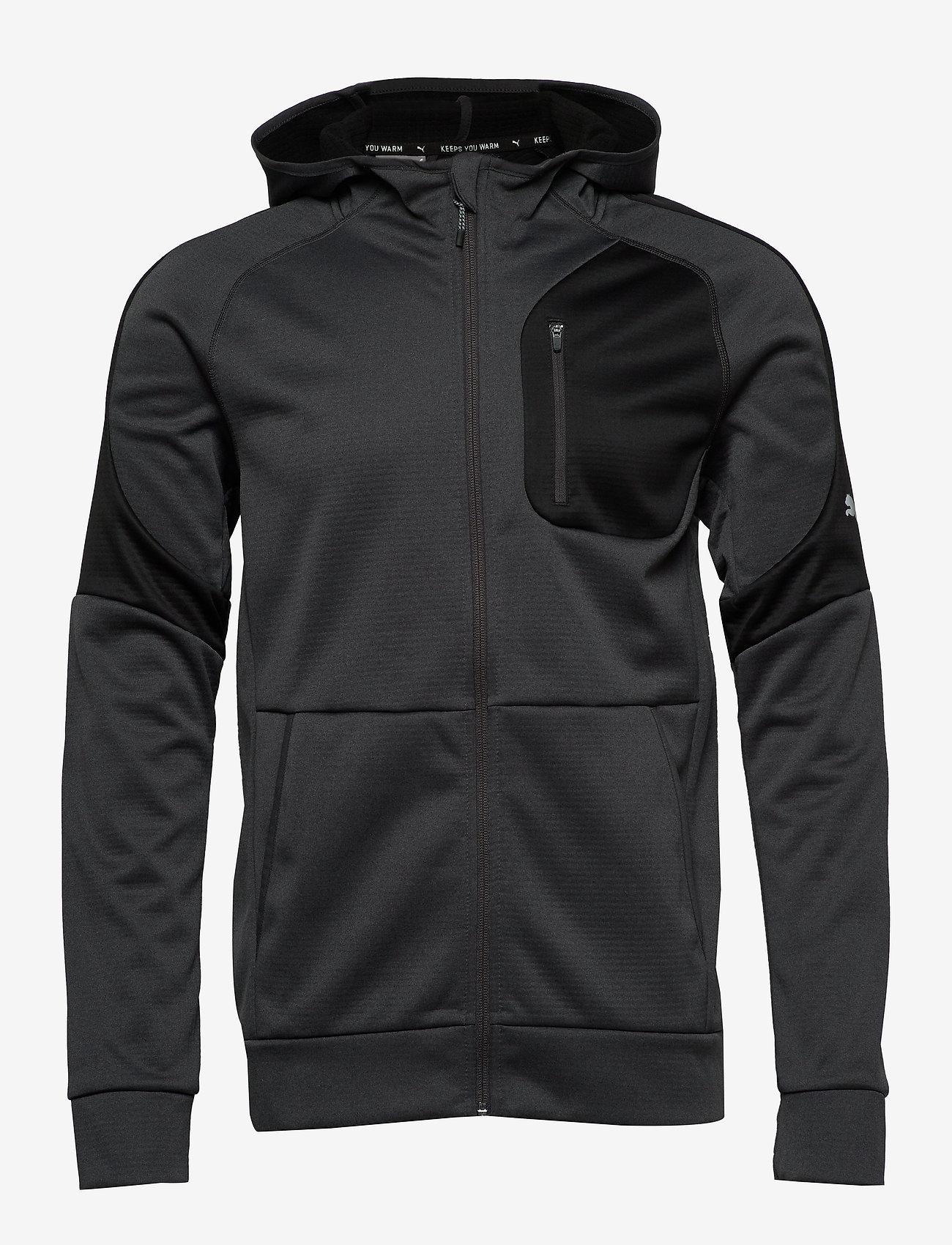 PUMA - Evostripe Warm FZ Hoody - dark gray heather - 0