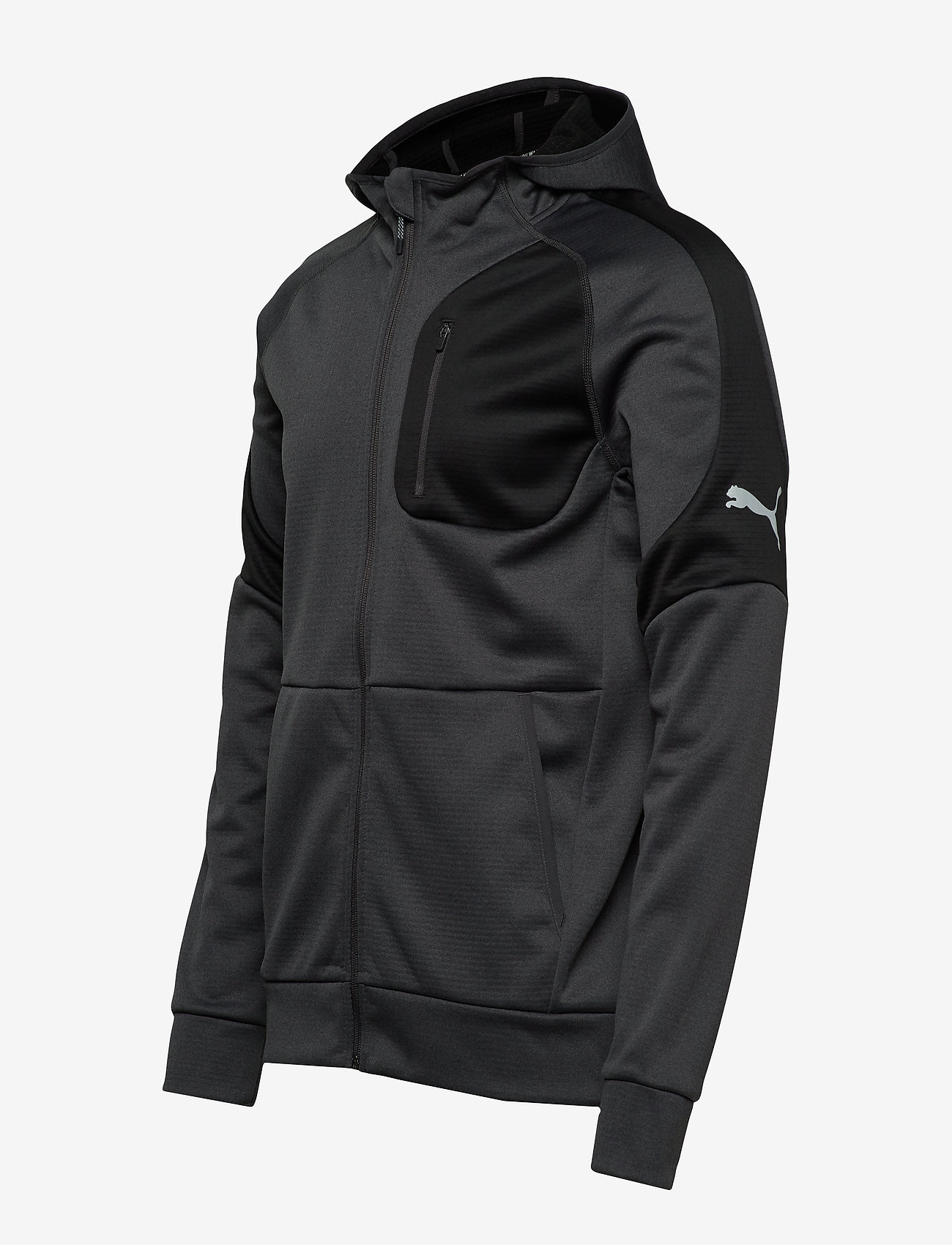 PUMA - Evostripe Warm FZ Hoody - dark gray heather - 3