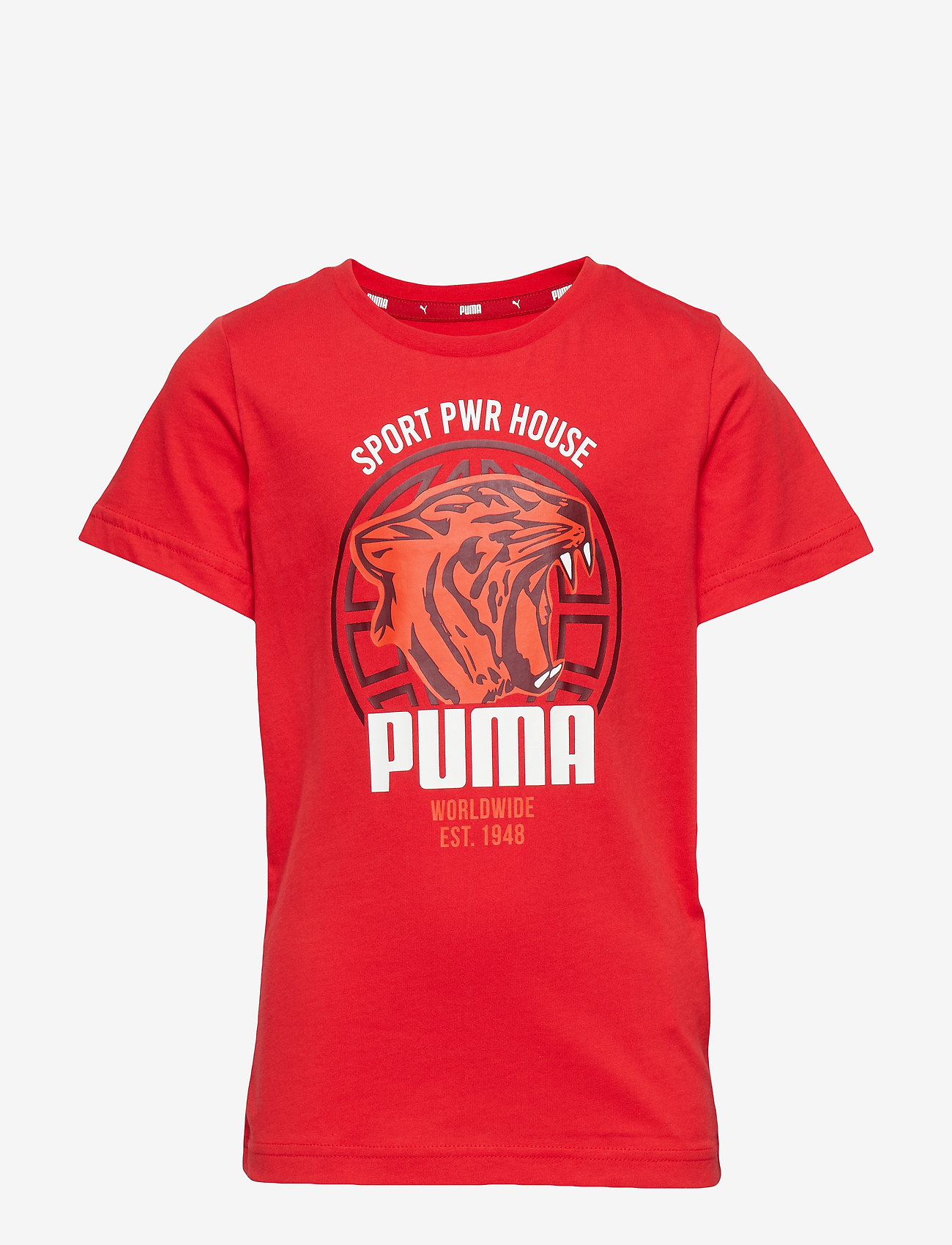 Alpha Graphic Tee B - HIGH RISK RED