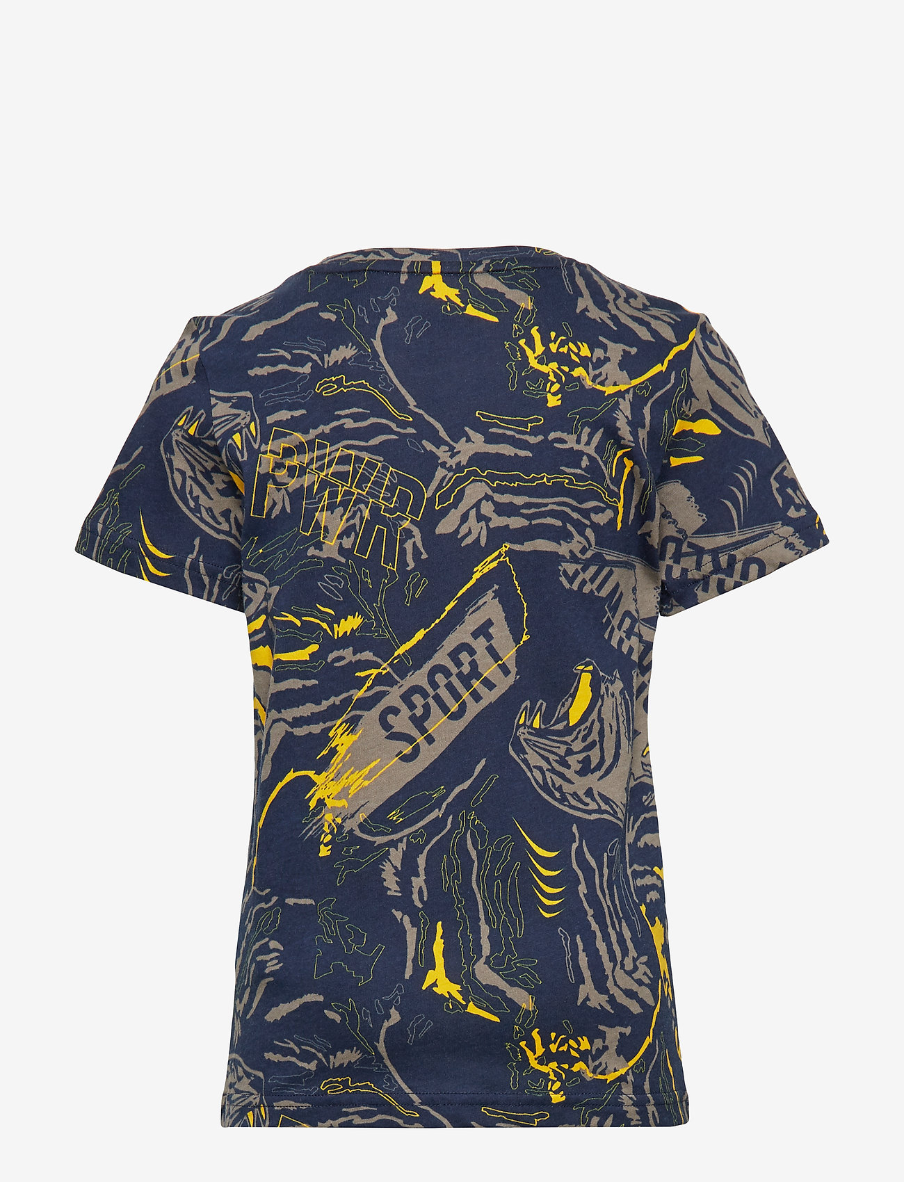 PUMA - Alpha AOP Tee B - peacoat - 1