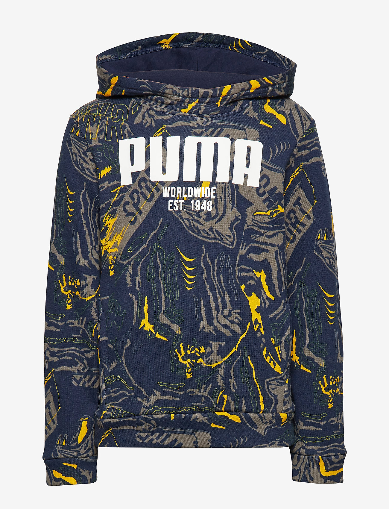 PUMA - Alpha AOP Hoody FL B - peacoat - 0