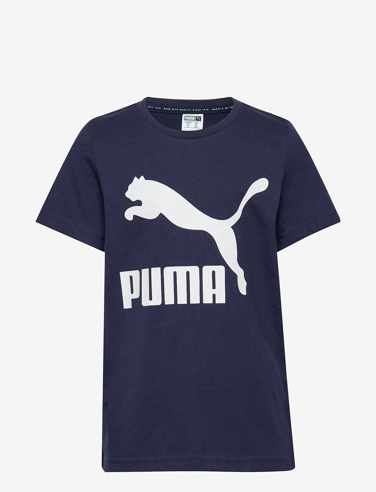 PUMA - Classics Logo Tee B - peacoat - 0