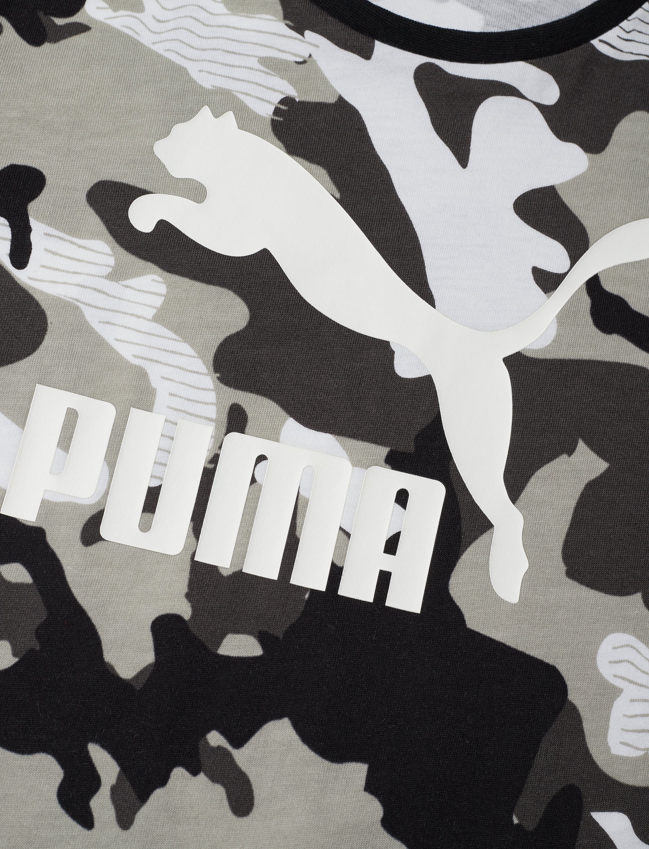 PUMA - Classics AOP Tee B - puma black - 2