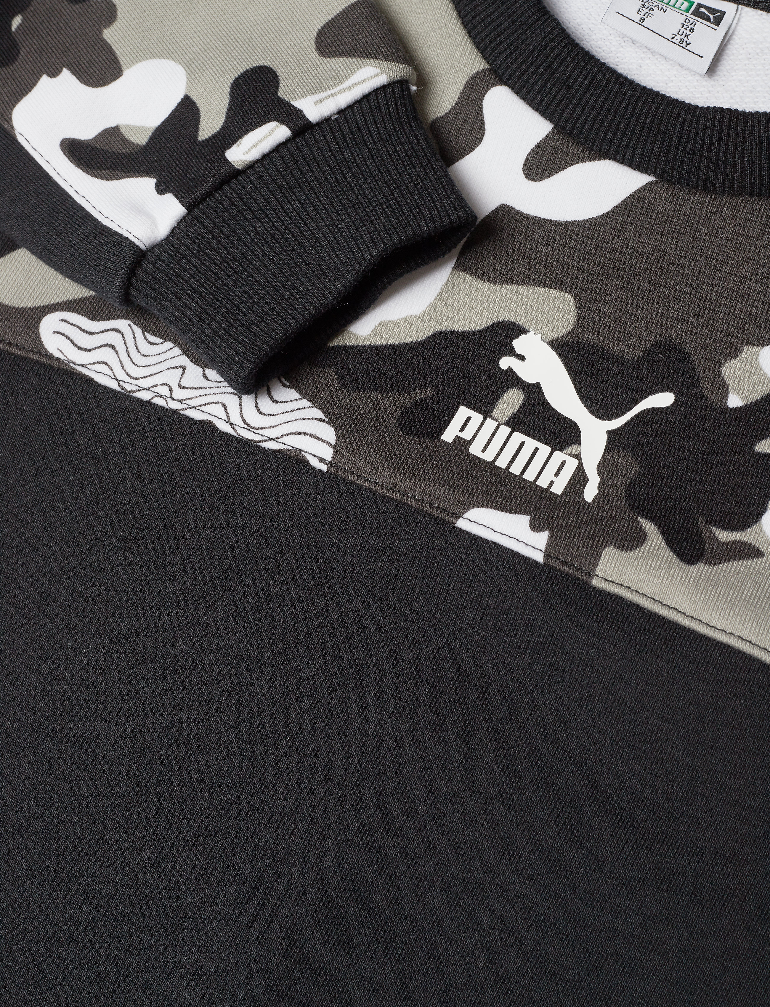 PUMA - Classics AOP Crew TR B - puma black - 2