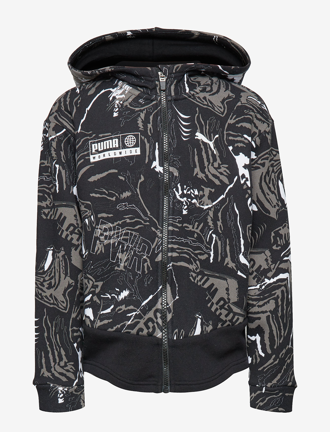Alpha AOP Sweat Jacket FL B - PUMA BLACK