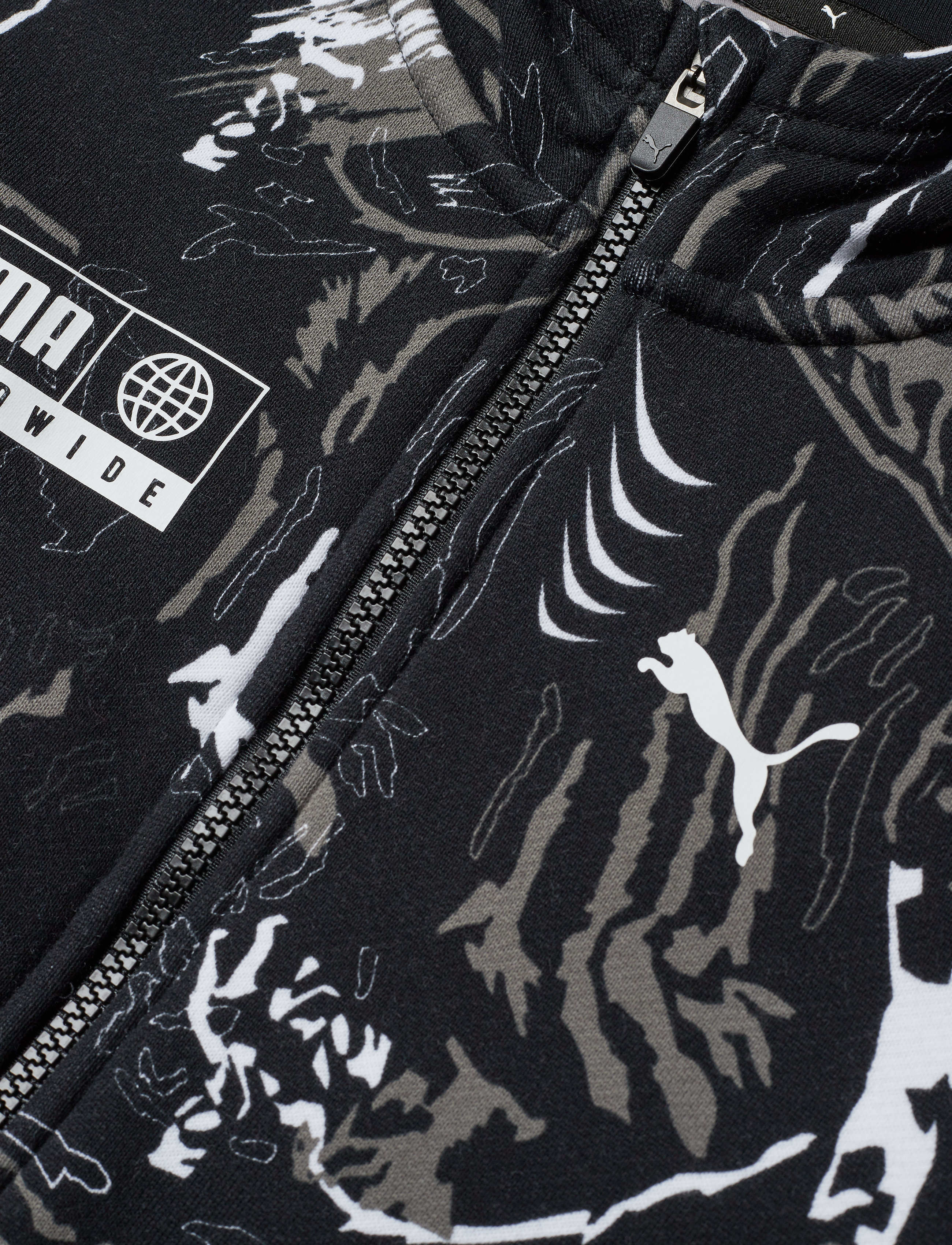 PUMA - Alpha AOP Sweat Jacket FL B - puma black - 2