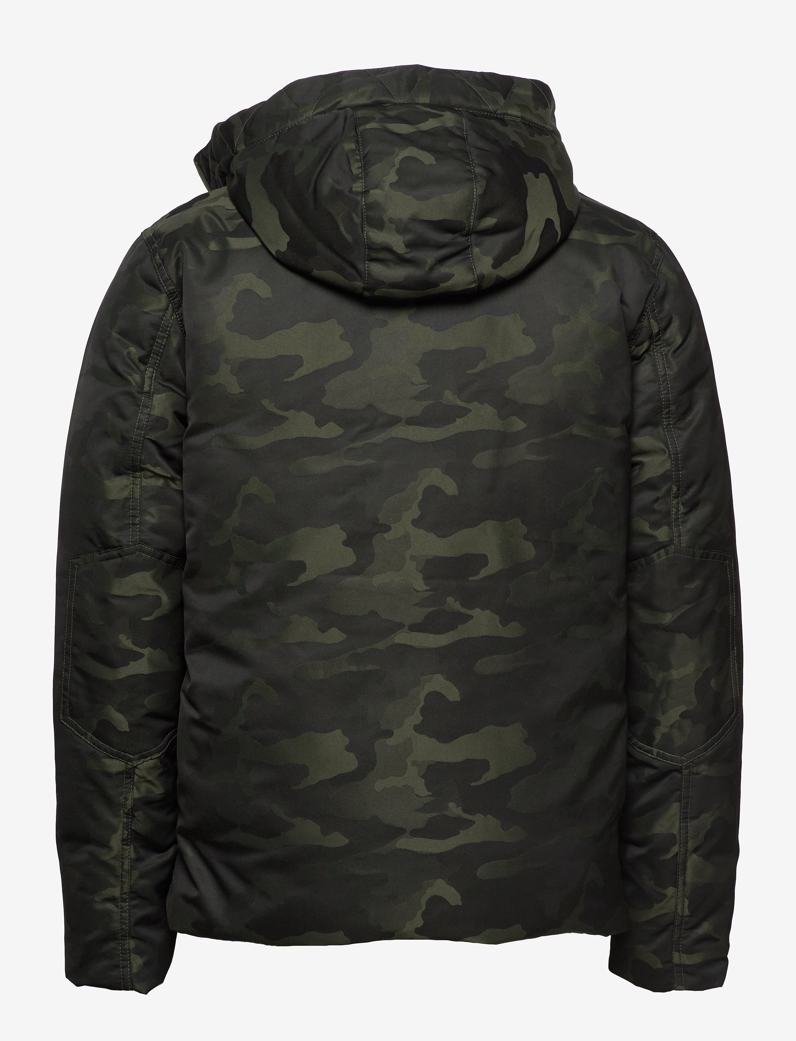 PUMA - Streetstyle 480 Hooded Camo Down Jacket - forest night - 2
