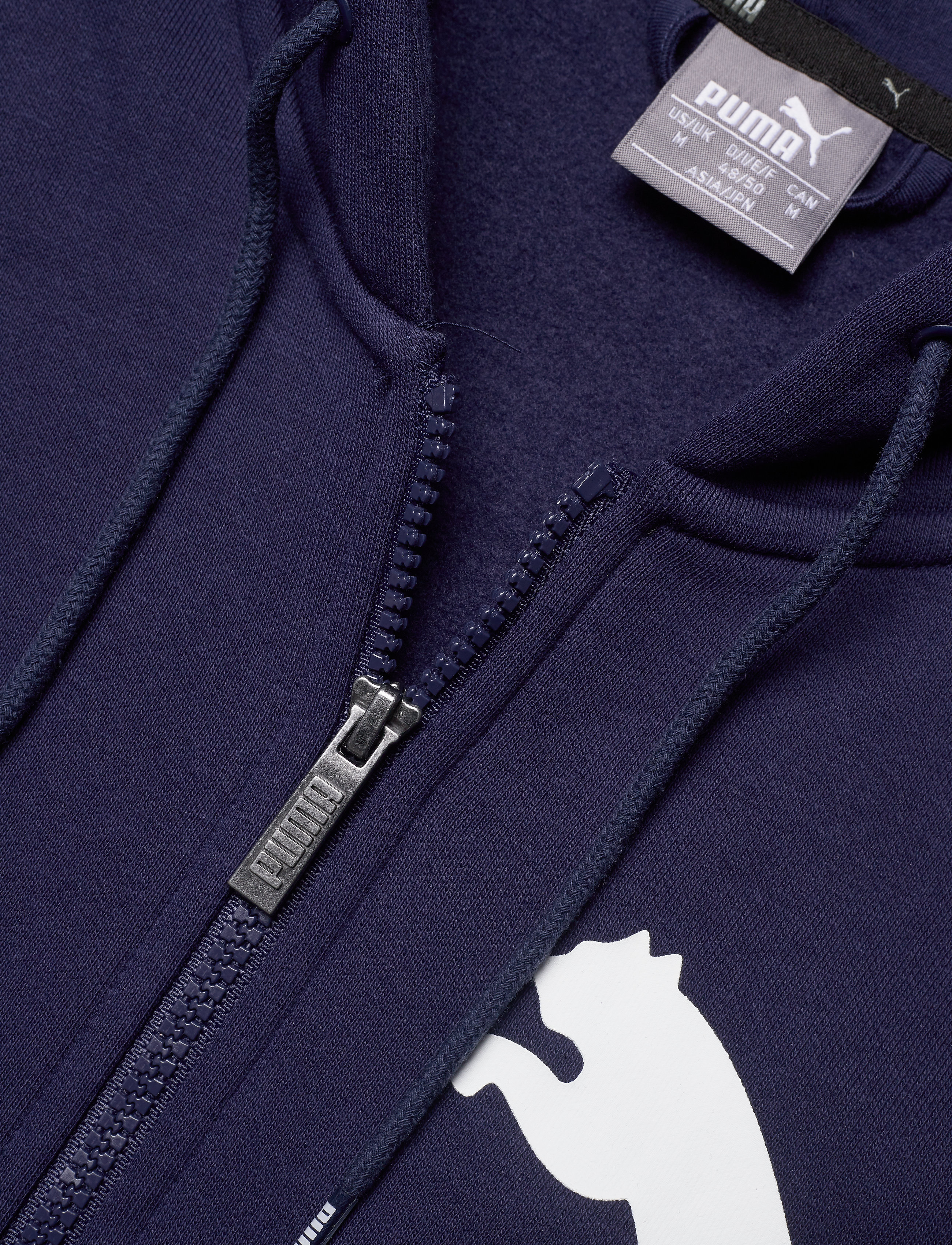 PUMA - Big Logo FZ Hoody FL - peacoat - 2