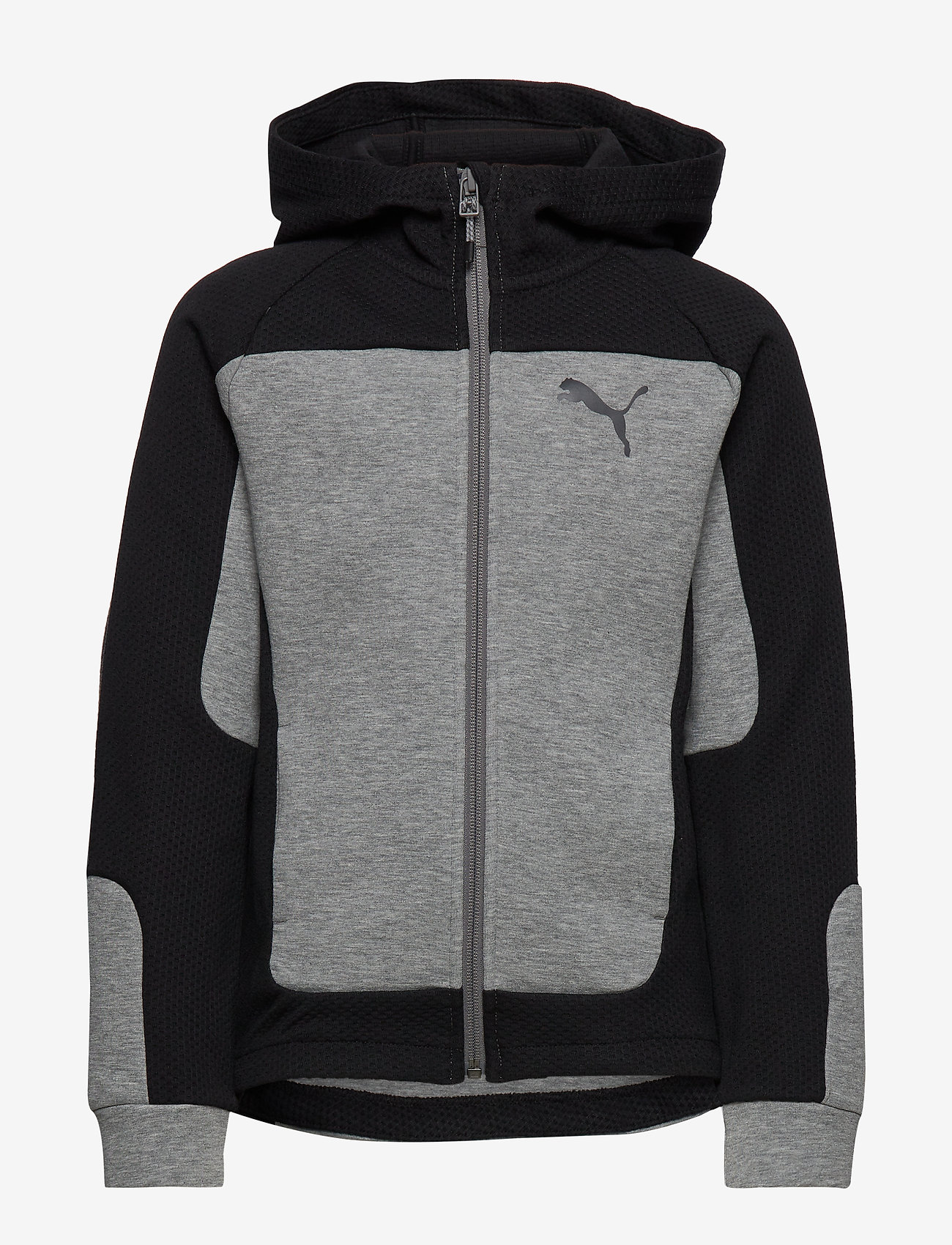 PUMA - Evostripe Hooded Jacket B - medium gray heather - 0