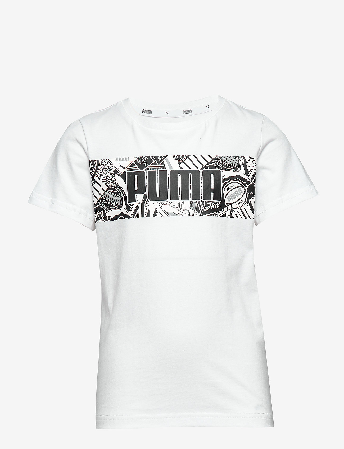 PUMA - Alpha Graphic Tee B - puma white - 0