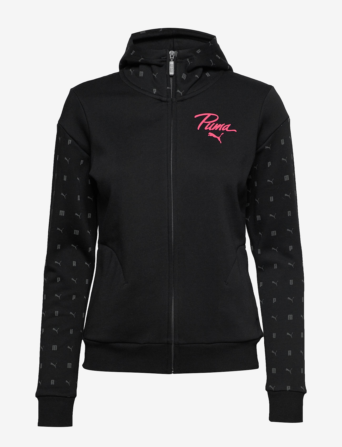 PUMA - Logo AOP Pack Hoodie FL Wmns - cotton black - 0
