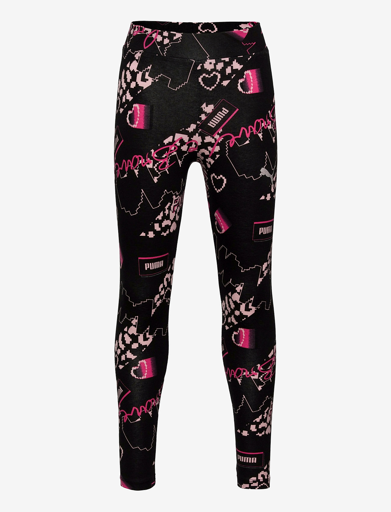 PUMA - Alpha AOP Leggings G - puma black-peachskin - 0