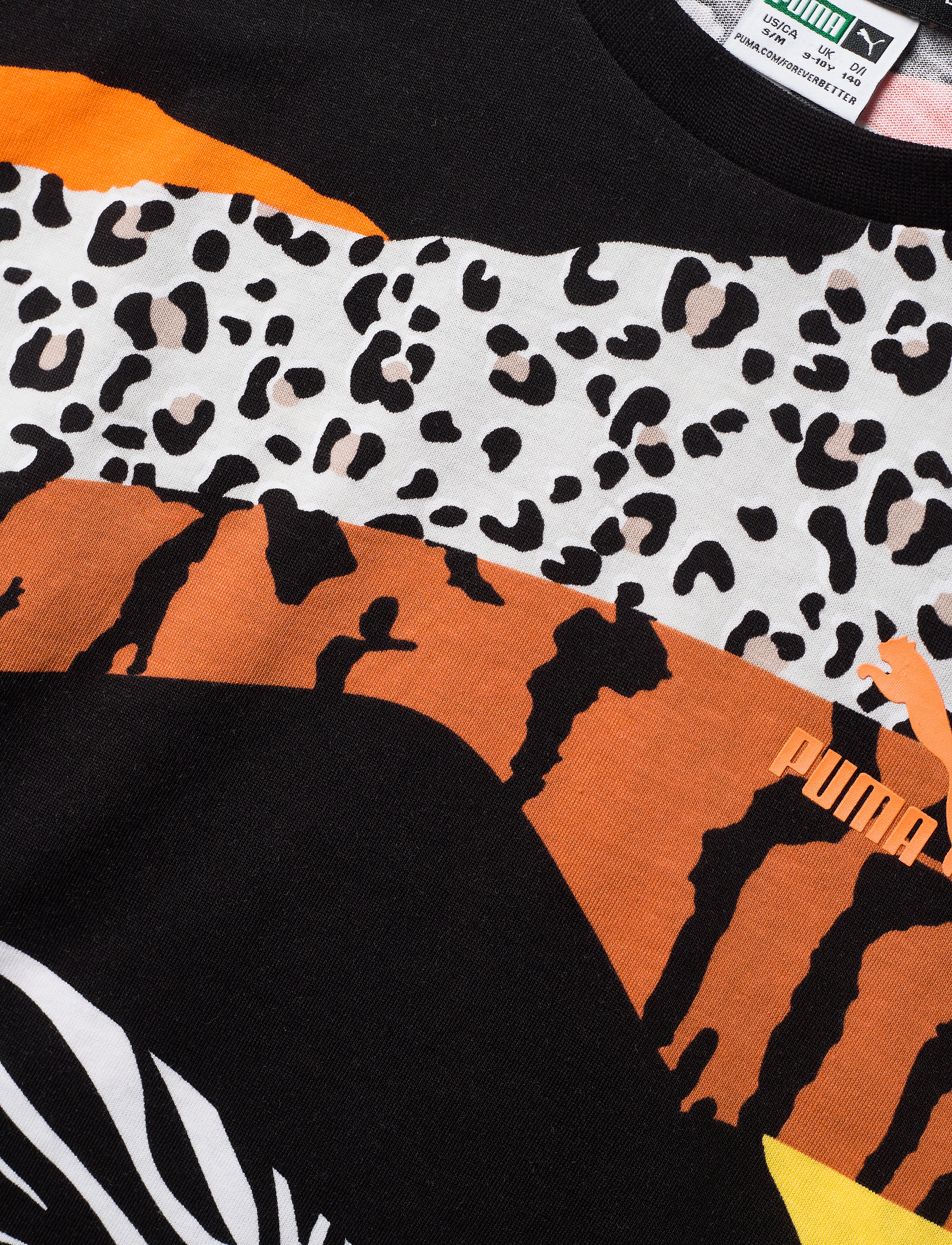 PUMA - Classics Wild Tee G - puma black-animal - 2