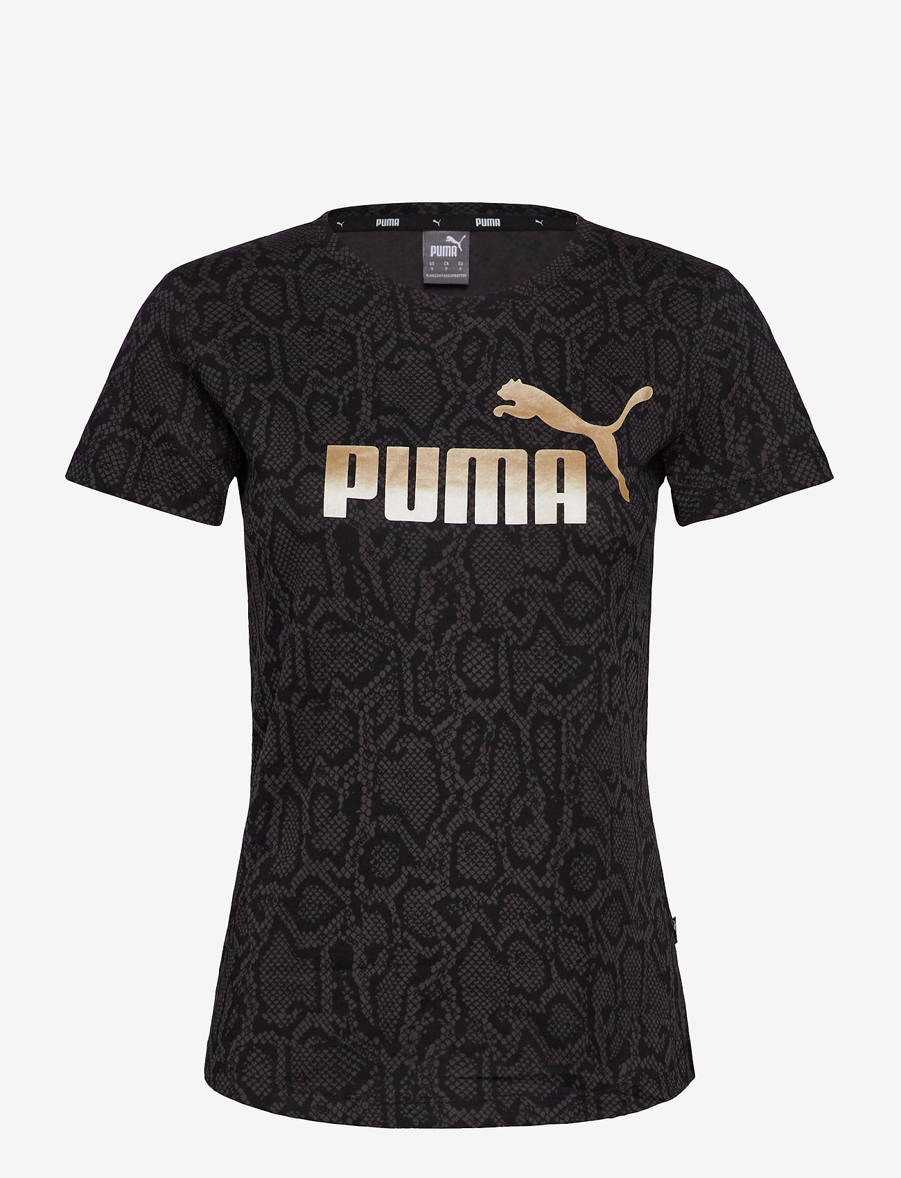 PUMA - ESS+ AOP Tee - puma black - 0