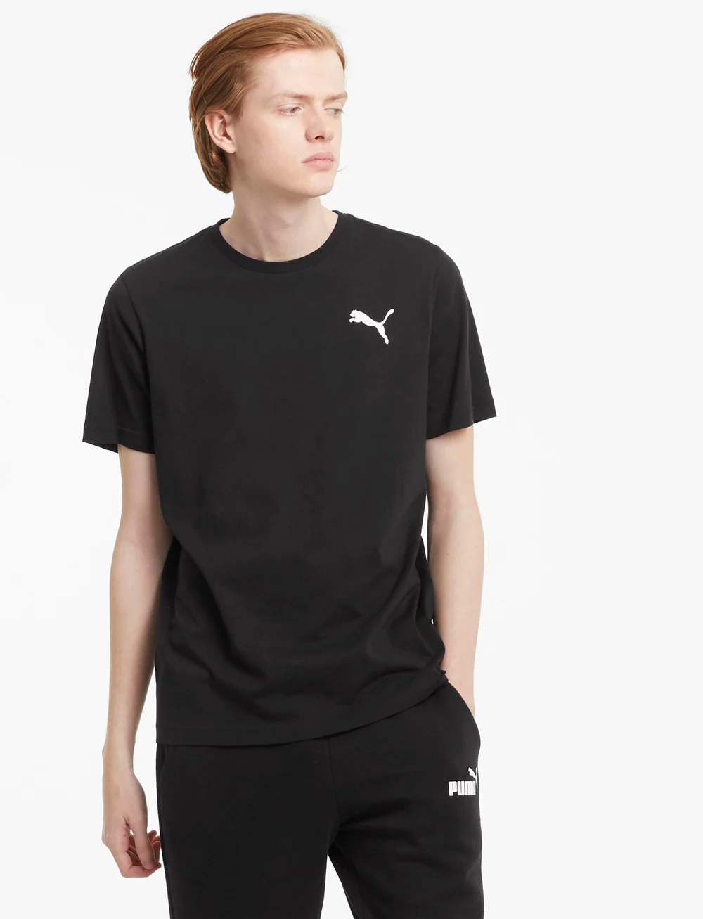 PUMA - ESS Small Logo Tee - oberteile & t-shirts - puma black-cat - 0