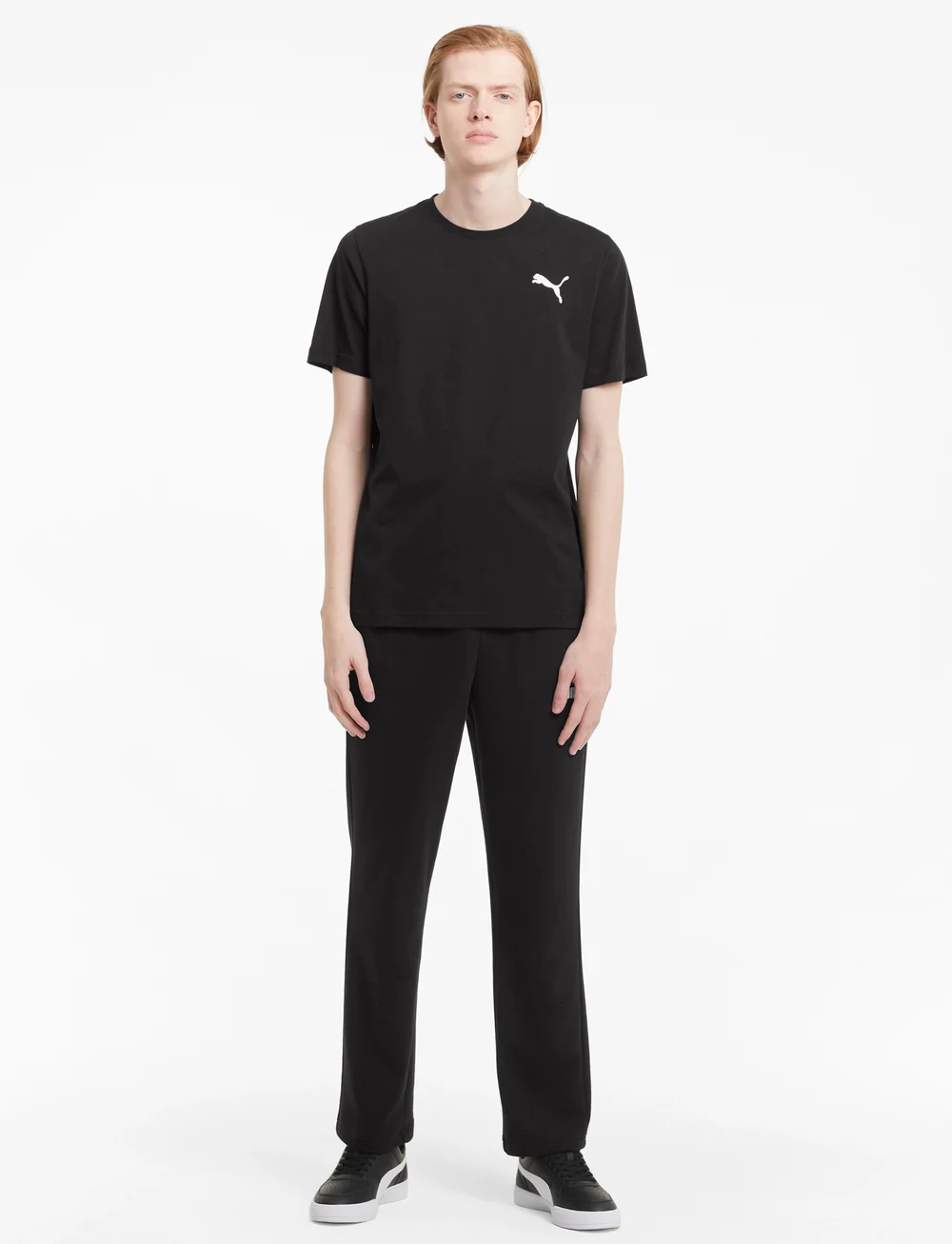 PUMA - ESS Small Logo Tee - oberteile & t-shirts - puma black-cat - 4