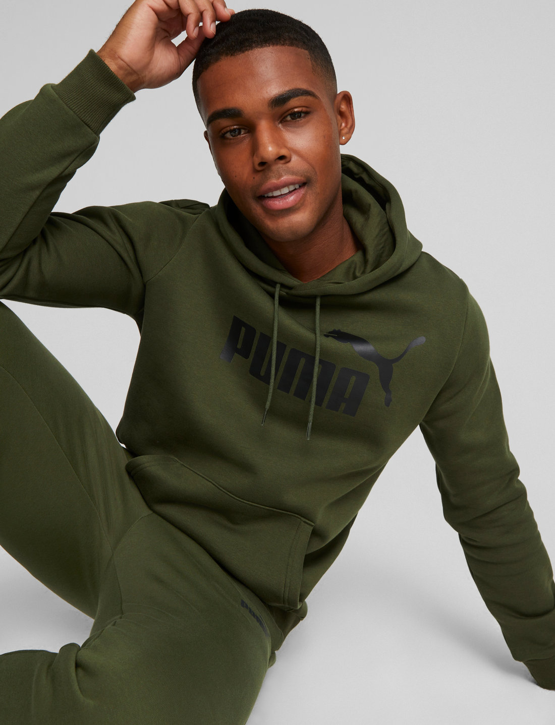 PUMA Ess Big Logo Hoodie Fl s Hoodies Boozt