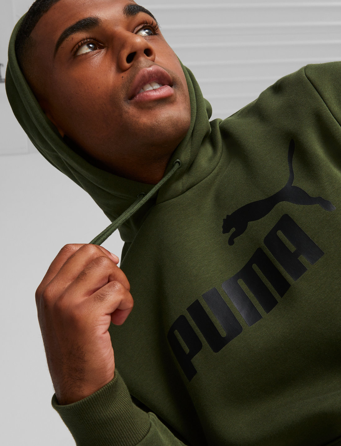 Olive sales puma hoodie