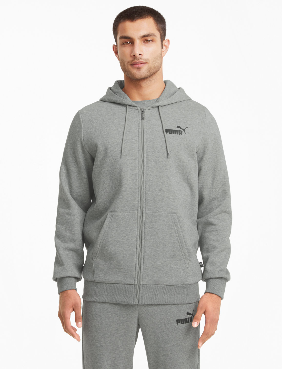 Puma ess hot sale fz hoody fl