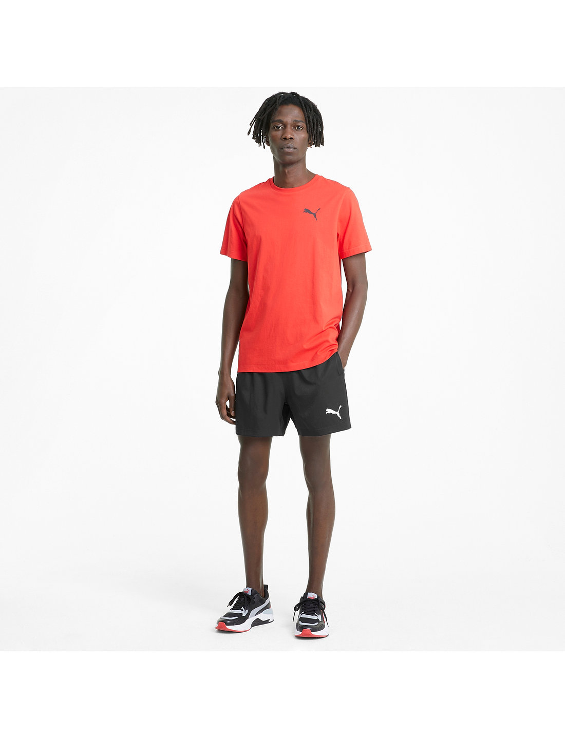 Red 2024 puma shorts