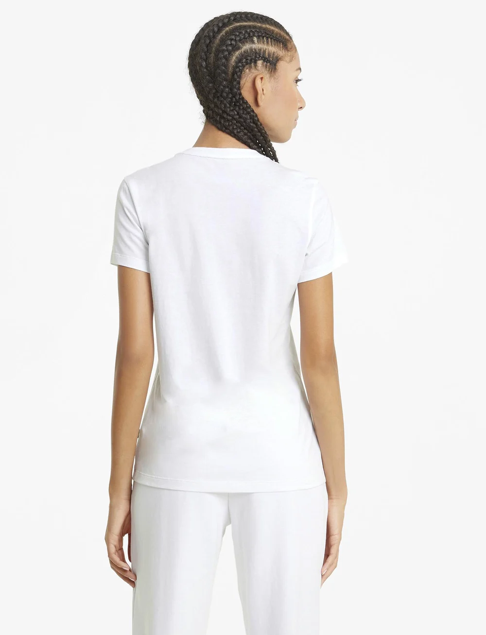 PUMA - ESS Logo Tee - t-shirts - puma white - 3