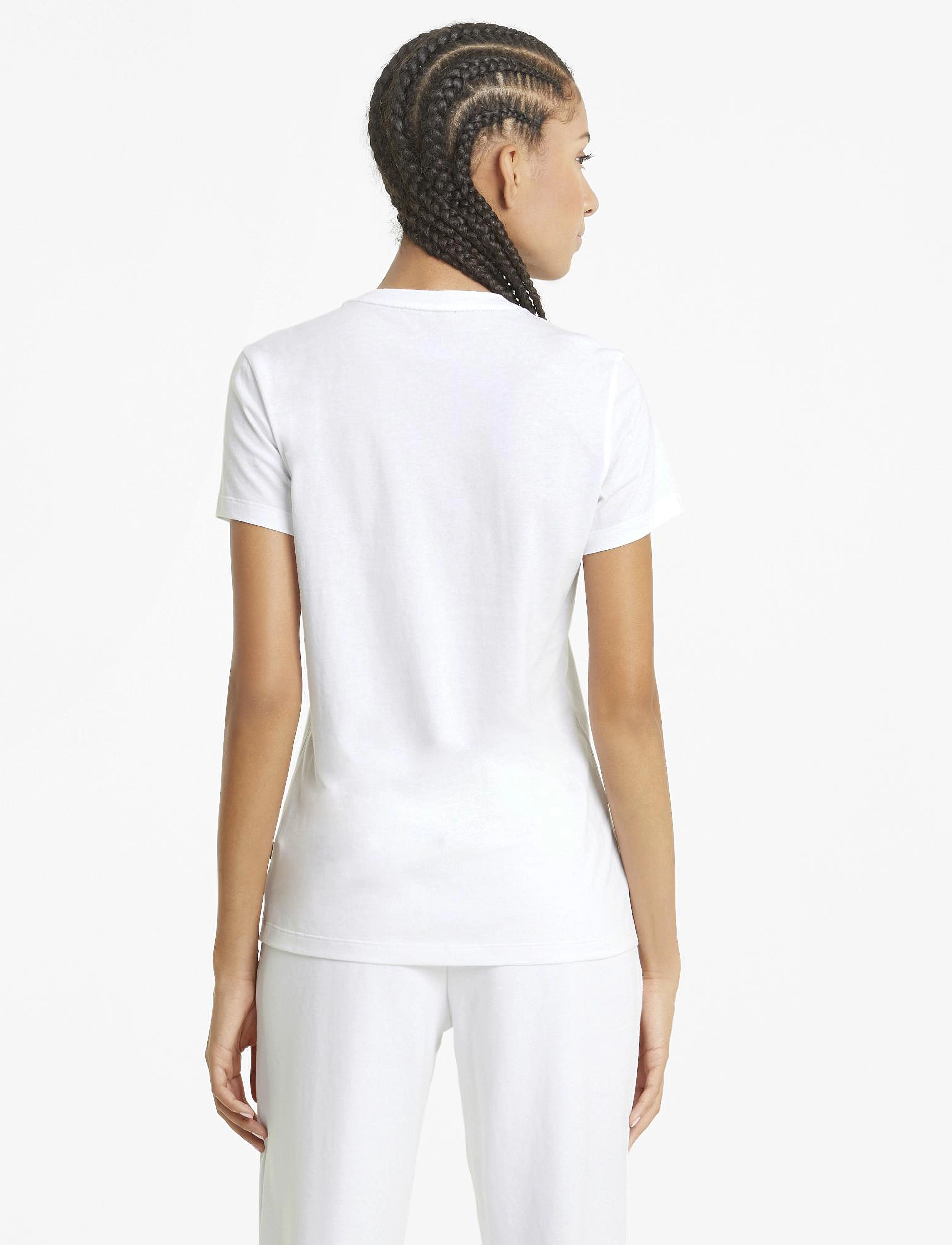 PUMA - ESS Logo Tee - t-shirts - puma white - 3