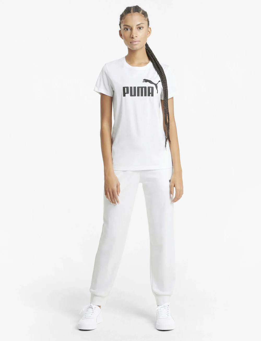 PUMA - ESS Logo Tee - t-shirts - puma white - 4